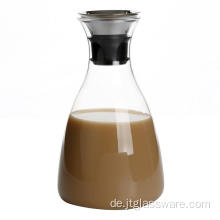Glas Milchgetränk Karaffe Wasser Saftkrug